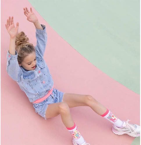 Billieblush denim short light blue denim Blauw All over print - Foto 2