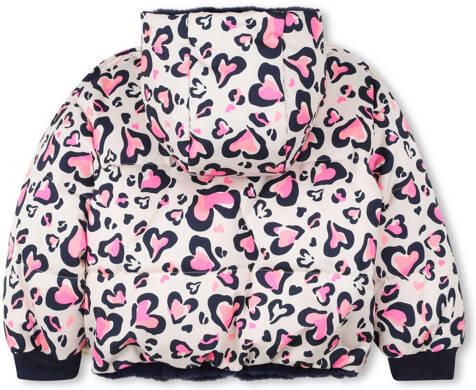 Billieblush gewatteerde jas roze Meisjes Polyester Capuchon Hartjes - Foto 2