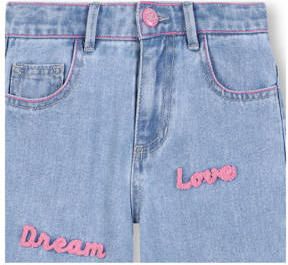 Billieblush straight leg jeans light blue denim Blauw Meisjes Katoen All over print - Foto 3