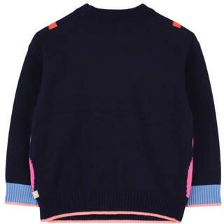 Billieblush sweater donkerblauw Meisjes Polyamide Ronde hals Printopdruk - Foto 2