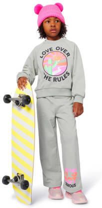 Billieblush sweater grijs Meisjes Katoen Ronde hals Printopdruk - Foto 3