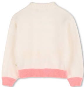 Billieblush sweater wit fijn gebreid Trui Meisjes Acryl Ronde hals Tekst - Foto 2