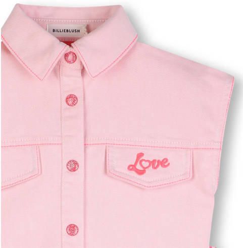 Billieblush zomerjurk roze Meisjes Polyester Klassieke kraag Effen - Foto 2