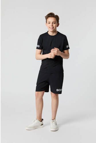 Björn Borg sportshort Borg zwart Sportbroek Polyester Logo maat 110-116 - Foto 2