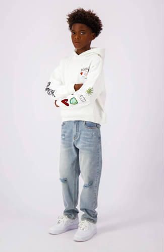 BLACK BANANAS hoodie met printopdruk ecru Sweater Printopdruk 128