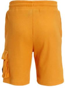 BLACK BANANAS regular fit cargo short JR. WAFFLE oranje Korte broek Jongens Katoen 152