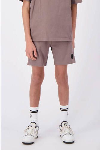 BLACK BANANAS regular fit sweatshort bruin Korte broek Jongens Katoen Effen 152