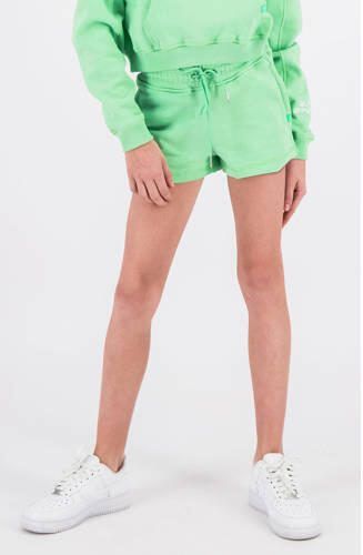 BLACK BANANAS regular fit sweatshort groen Meisjes Katoen Effen 140 - Foto 4