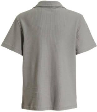 BLACK BANANAS T-shirt JR. WAFFLE grijs Overhemd Jongens Katoen Klassieke kraag 176