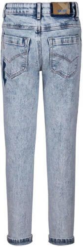 Blue Rebel straight fit jeans Walles surf n turf Blauw Meisjes Stretchdenim 110 - Foto 5