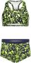 B.Nosy crop bikini B.Active limegroen donkerblauw Meisjes Polyamide All over print 116 - Thumbnail 1