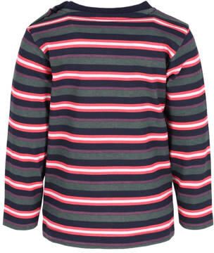 B.Nosy aansluitende gestreepte longsleeve donkerblauw koraalrood grijs Jongens Katoen Ronde hals - Foto 2