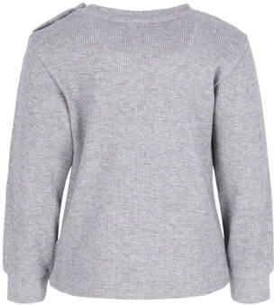 B.Nosy aansluitende longsleeve met wafelstructuur grijs Jongens Katoen Ronde hals - Foto 2