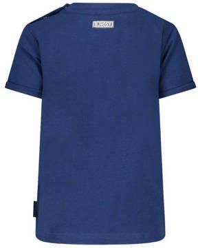 B.Nosy T-shirt Birdie met printopdruk donkerblauw Meisjes Polyester Ronde hals 80