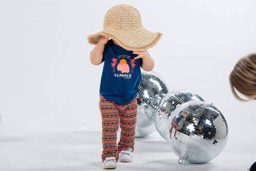 B.Nosy T-shirt Birdie met printopdruk donkerblauw Meisjes Polyester Ronde hals 80 - Foto 3