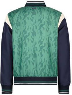 B.Nosy bomberjack zomer Gijs groen donkerblauw ecru Jas Jongens Polyester Ronde hals 122 128