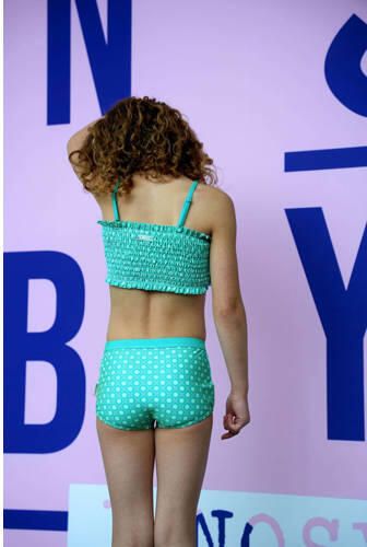B.Nosy crop bikini met ruches turquoise Blauw Meisjes Polyester All over print 122 128 - Foto 2