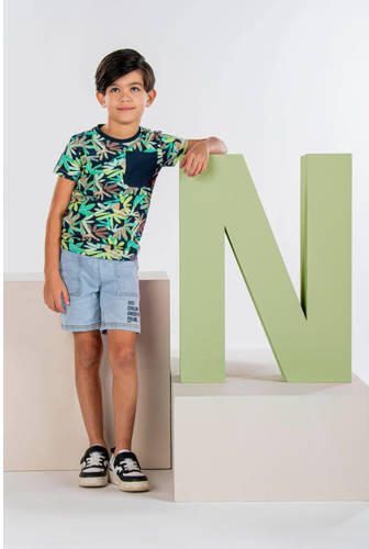 B.Nosy denim short vivid denim Korte broek Blauw Jongens Stretchdenim Effen 134 140 - Foto 2
