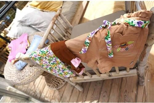 B.Nosy gebloemde flared broek groen lila wit Meisjes Polyester Bloemen 158 164 - Foto 2