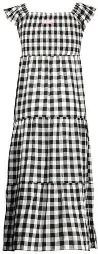 B.Nosy geruite trapeze jurk zwart wit Meisjes Viscose Vierkante hals Ruit 104 - Foto 4