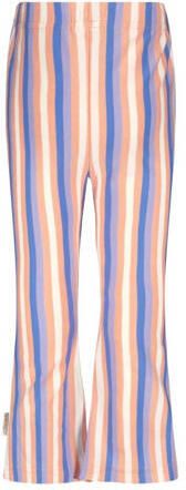 B.Nosy gestreepte flared broek Patty roze blauw geel Meisjes Stretchkatoen 74 - Foto 1