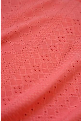 B.Nosy jurk koraalroze Meisjes Polyester Ronde hals Effen 146 152