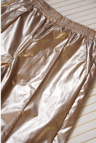 B.Nosy metallic tapered fit broek Bette rozegoud Meisjes Polyester Effen 146 152