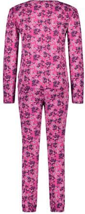 B.Nosy pyjama B. a SLEEP met all over print velroze paars Multi Meisjes Stretchkatoen Ronde hals 110 116 - Foto 4