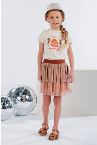 B.Nosy rok Beth roze goud Meisjes Polyester Effen 122 128 - Foto 2