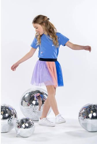 B.Nosy rok Pippa hardblauw lila zalm Meisjes Polyester Meerkleurig 122 128 - Foto 2