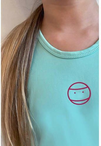 B.Nosy sporttop Airen aqua Groen Meisjes Gerecycled polyester Ronde hals 146 152 - Foto 2