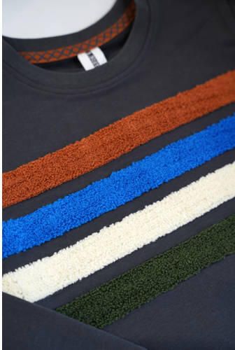 B.Nosy sweater B.READY met printopdruk antraciet Grijs Jongens Sweat (duurzaam) Ronde hals 98 - Foto 3