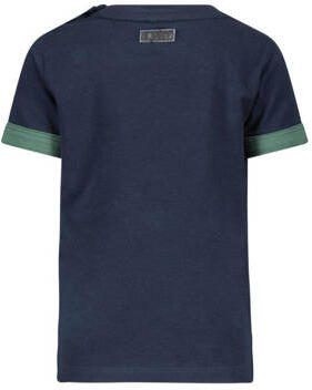B.Nosy T-shirt blue Blauw Jongens Katoen Ronde hals Printopdruk 74