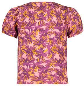 B.Nosy T-shirt met all over print roze paars Meisjes Polyester Ronde hals 122 128 - Foto 2