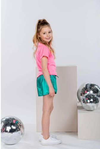 B.Nosy T-shirt met printopdruk felroze Meisjes Stretchkatoen Ronde hals 122 128 - Foto 3
