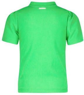 B.Nosy T-shirt Vajen felgroen Meisjes Polyester Opstaande kraag Effen 122 128