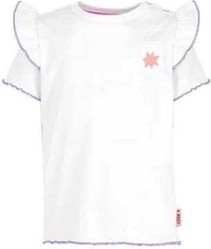 B.Nosy T-shirt wit Meisjes Polyester Ronde hals Effen