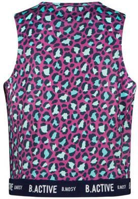 B.Nosy tanktop Amy paars aqua donkerblauw Sporttop Meisjes Gerecycled polyester Ronde hals 104
