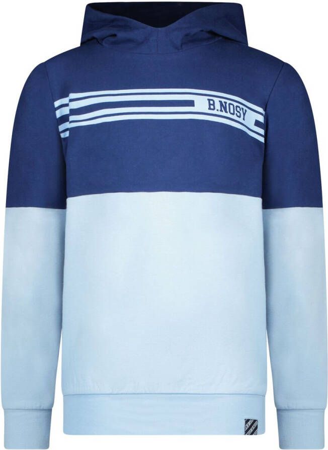B.Nosy sweater blauw Jongens Katoen Opstaande kraag Meerkleurig 158-164