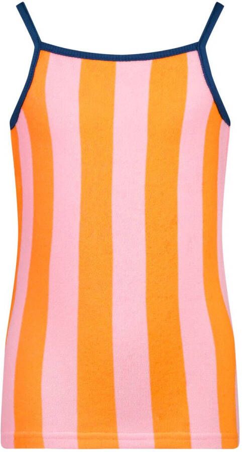 B.Nosy gestreepte spaghettitop oranje roze blauw