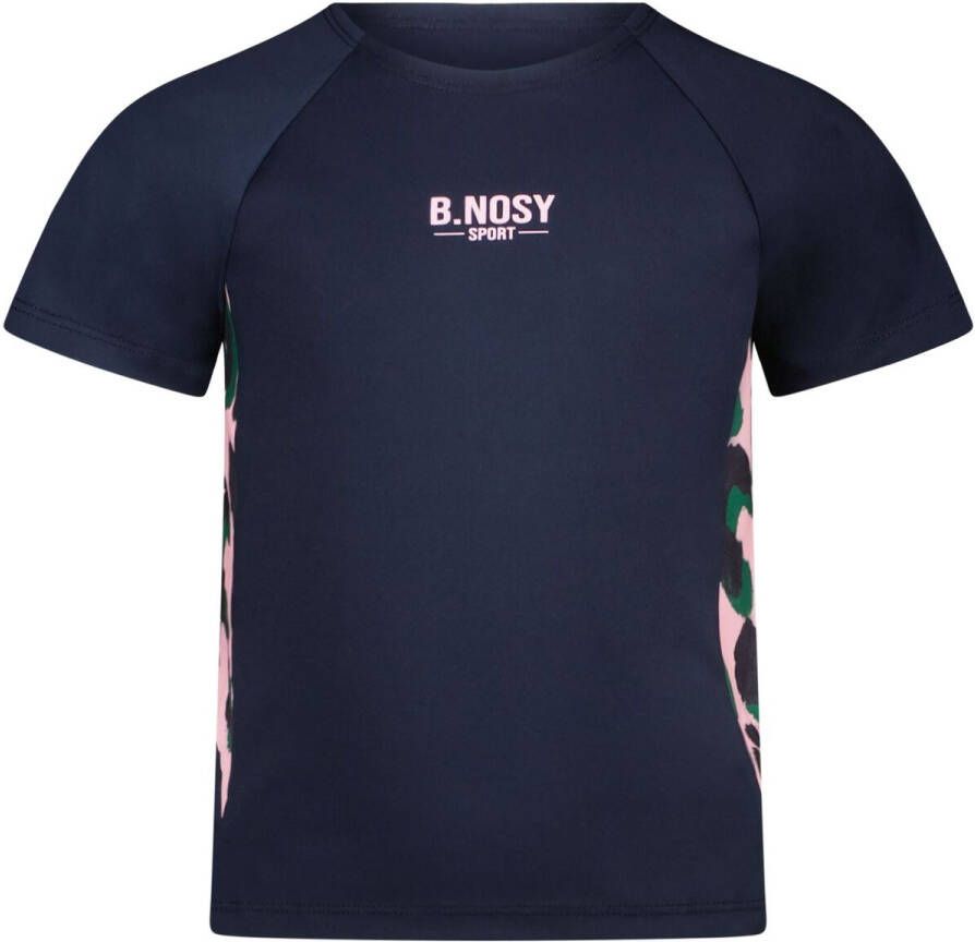 B.Nosy T-shirt met printopdruk blauw Meisjes Polyester Ronde hals Printopdruk 158-164
