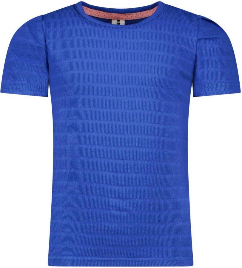 B.Nosy gestreepte longsleeve kobaltblauw