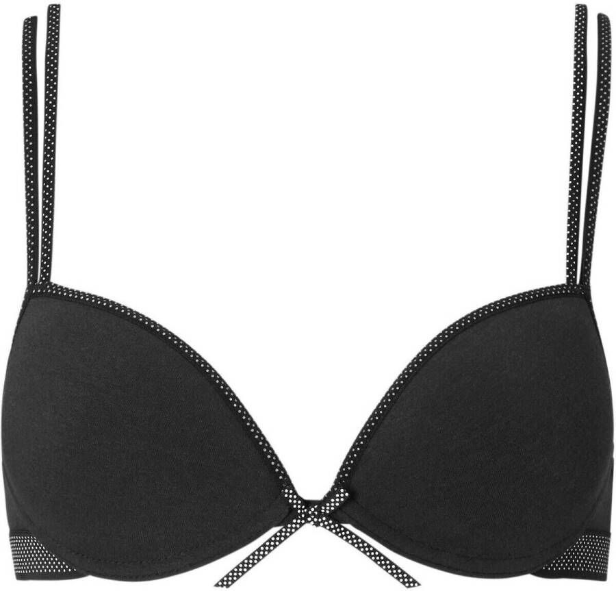 Boobs & Bloomers voorgevormde tienerbh zwart Meisjes Katoen Stip AA 65 - Foto 2