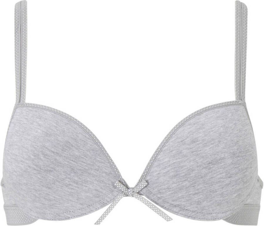 Boobs & Bloomers voorgevormde tienerbh grijs melange Meisjes Katoen Melée AA 65 - Foto 2