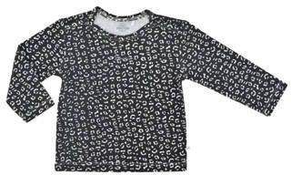 Born by Kiddo United baby longsleeve met katoen antraciet wit Grijs All over print 62