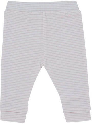 Born by Kiddo United gestreepte baby broek roze wit Meisjes Katoen Streep 56 - Foto 3