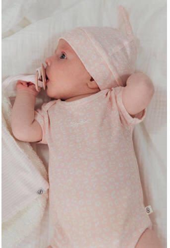 Born by Kiddo United romper roze wit Meisjes Katoen Ronde hals All over print 50 - Foto 2