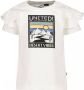 Born by Kiddo United baby T-shirt met printopdruk offwhite Wit Meisjes Katoen Ronde hals 62 - Thumbnail 1