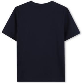 Boss T-shirt donkerblauw Jongens Katoen Ronde hals Effen 152