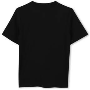 Boss T-shirt zwart Jongens Katoen Ronde hals Effen 140